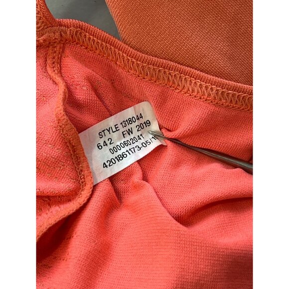 Under Armour Scoop Back Long Sleeve Top Womens M Orange Performance Exercise Gym - Picture 4 of 8